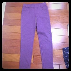 Girls Size 7 purple jeggings